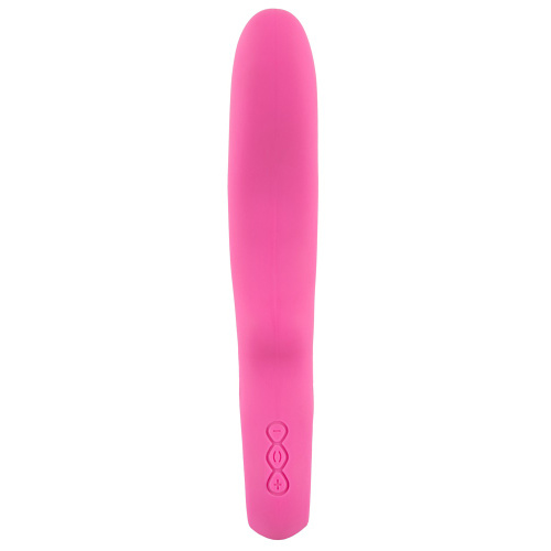 Dual Vibrator Petit Pink мощный силиконовый вибратор, 18.7х3.2 см